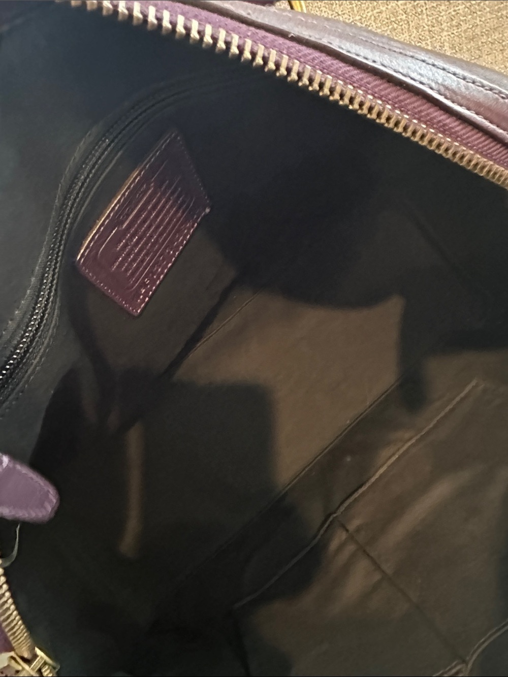 Coach Legacy Studded Haley Satchel. Plum/purple .Style 26404 - Picture 11 of 16